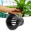 50Pcs Greenhouse PP Hydroponic Mesh Pots, Black, 4.9cm Top Diameter 9