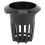 50Pcs Greenhouse PP Hydroponic Mesh Pots, Black, 4.9cm Top Diameter 7