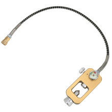 DEDEPU Taucheradapter 8MM Groß zu Kleine Flasche Edelstahl, Gold/Rot