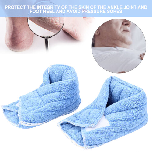 2pcs Elderly Foot Heel Support Anti-Decubitus Ankle Warm Cover 2