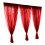 Polyester Window Voile Curtain Sheer Panels 1x2.7m Red Modern Simple 3
