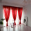 Polyester Window Voile Curtain Sheer Panels 1x2.7m Red Modern Simple 6