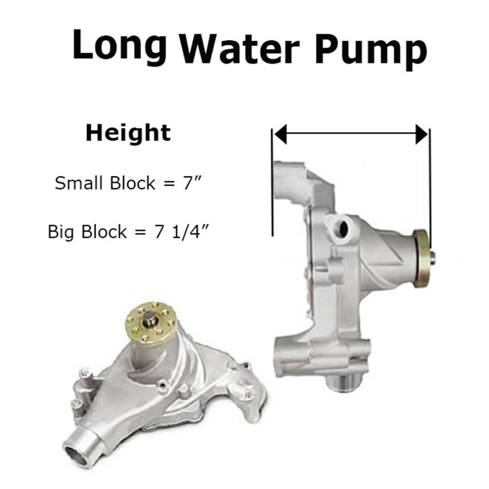 Sbc Chevy 350 Aluminum Alternator Bracket Electroplated For Long Water Pump Fit 8751329918447