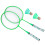 Kinder-Badmintonset mit 2 Bällen, fluoreszierendes Grün 10