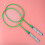 Kinder-Badmintonset mit 2 Bällen, fluoreszierendes Grün 9