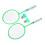 Kinder-Badmintonset mit 2 Bällen, fluoreszierendes Grün 11
