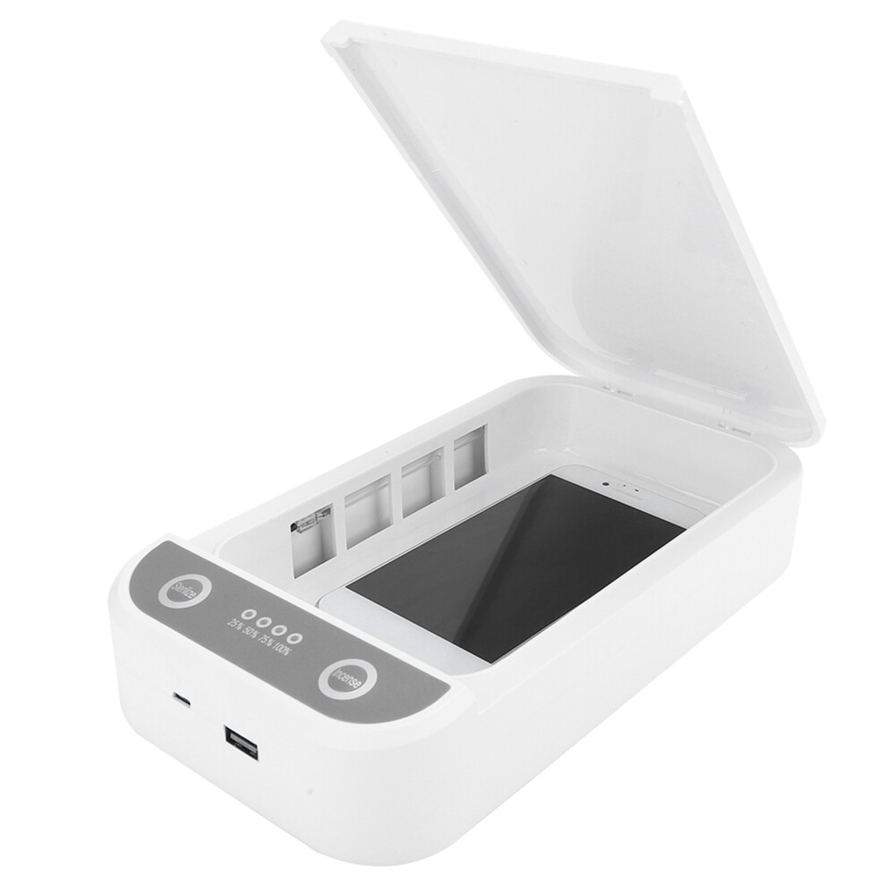 Multifunction Phone Cleaning Muffle Box Abs 6.5Inch Accessories White 8781329921796