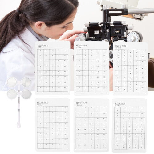 150 Optical Flipper 6pcs Set with Visual Card for Eye Exercise 2