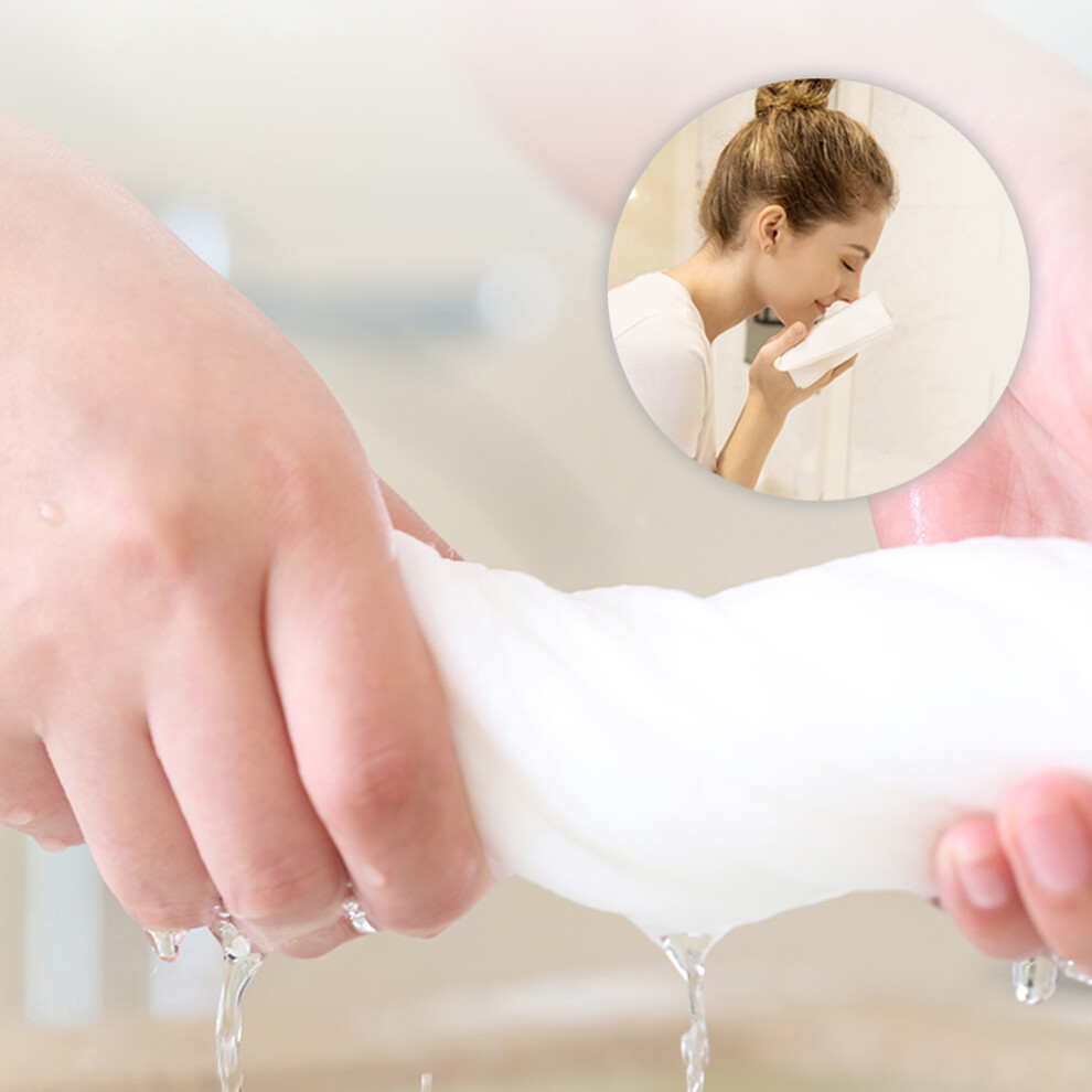 3 Bags Disposable Cotton Face Towels, Soft & Portable, 150pcs