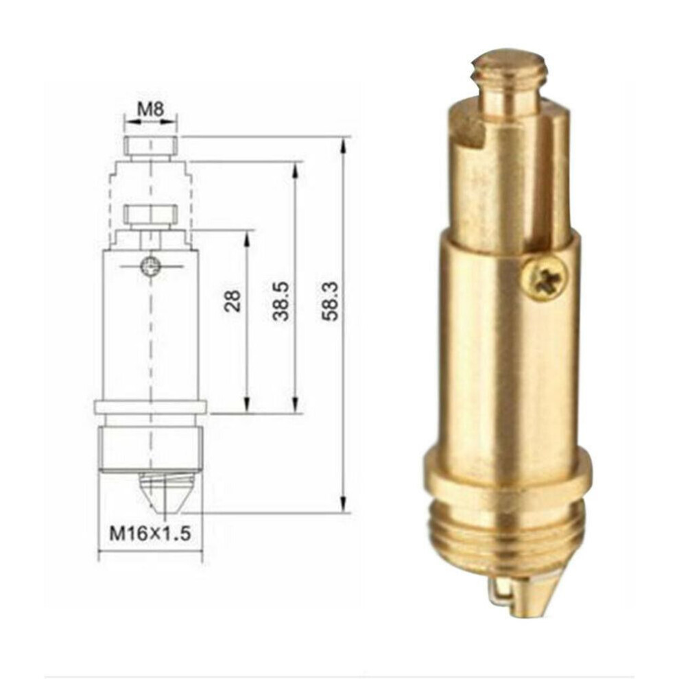 (1pc) Basin Sink Bath Replacement Waste Easy Pop Up Click Clack Plug Bolt Spring