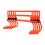 5Pcs Adjustable Orange Soccer Hurdles for Speed & Agility Training 2