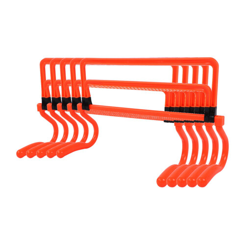 5Pcs Adjustable Orange Soccer Hurdles for Speed & Agility Training 1