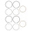 Gasoline Generator Piston Ring Set for 168F 5.5/6.5, Iron Material 2