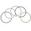 Gasoline Generator Piston Ring Set for 168F 5.5/6.5, Iron Material 7