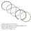 Gasoline Generator Piston Ring Set for 168F 5.5/6.5, Iron Material 6