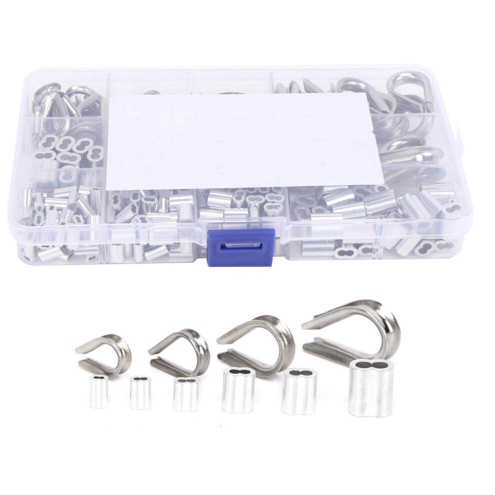 Durable 225Pcs Wire Thimble And Crimping Sleeve Set For M1.2-M5 6941329927347