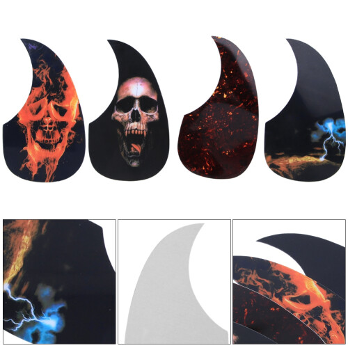Acoustic Guitar Protective Pickguards 4 Pack PVC Covers for Musical Instruments 2