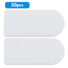 50 Pcs Disposable 3-Layer Breathable Face Mask Filter Pads, 12.512 cm