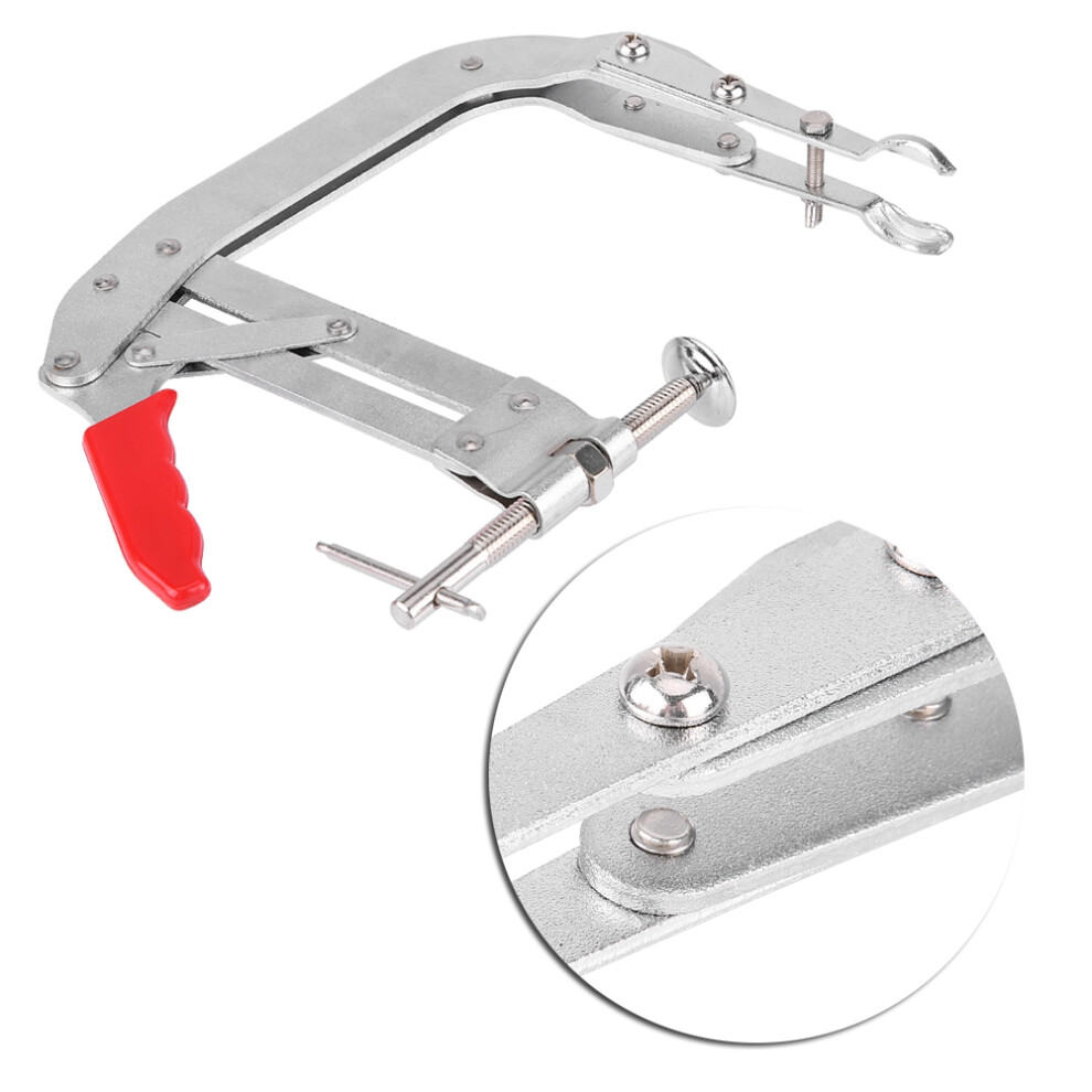 8" Valve Spring Compressor, Adjustable, Carbon Steel, Silver & Red-image-OPC-PJ6RQCV-NEW