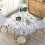 Round Tablecloth, Diameter 152 cm, PVC Washable, PVC Plastic 1