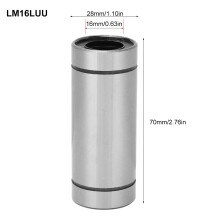 Stahl-Linearbewegungslager für präzisen Industriebetrieb LM16LUU LM20LUU LM25LUU