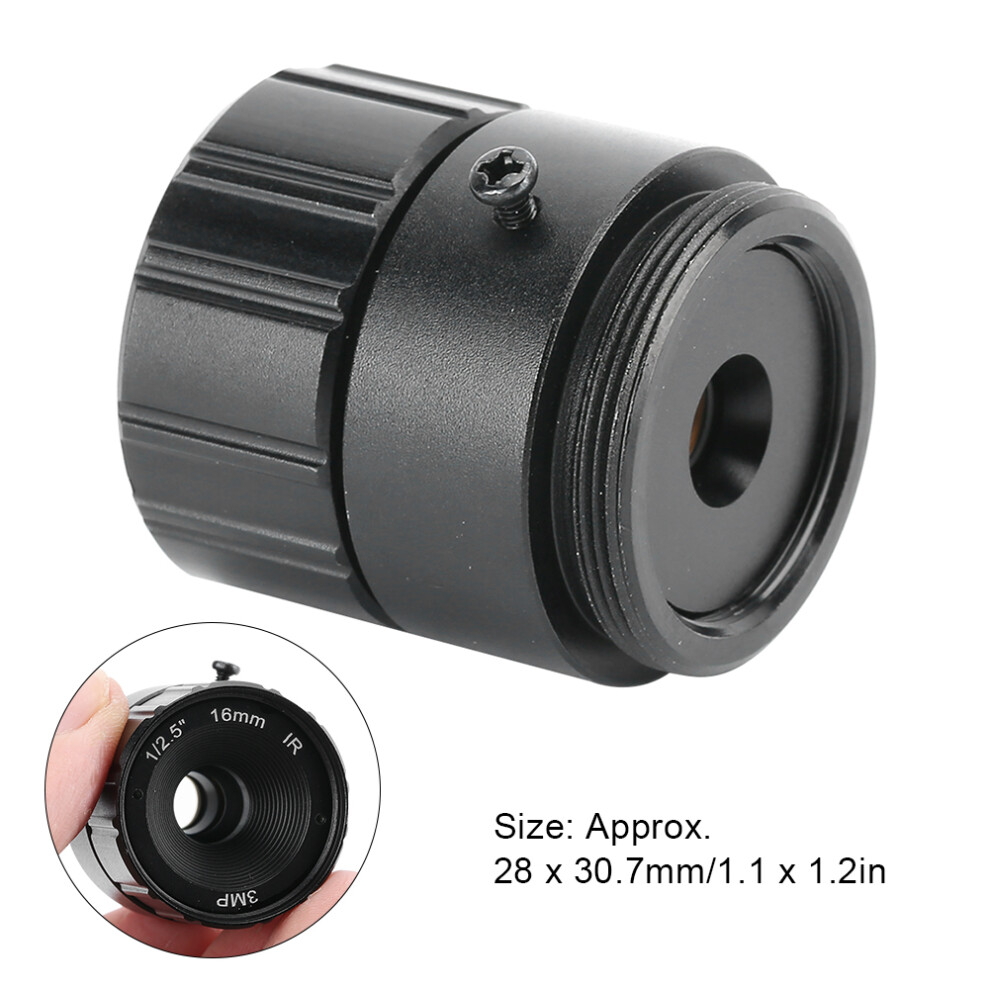 High Definition 16Mm 3Mp Cs Mount Fixed Lens For Cctv Cameras 9481329950411