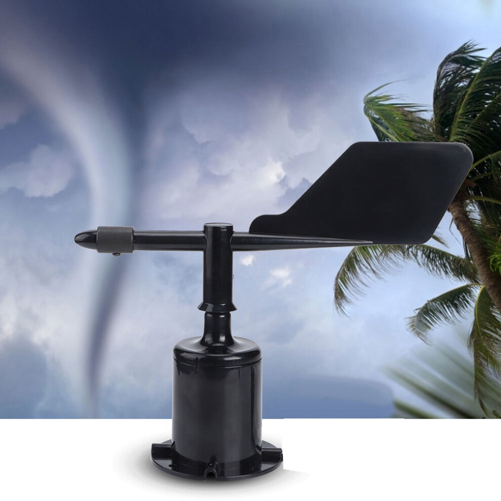 360 Wind Transmitter Anemometer Sensor 23.5X18.5cm Black 5V Weather Instrument 7681329953333