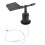 360 Wind Transmitter Anemometer Sensor 23.5x18.5cm Black 5V Weather Instrument 4