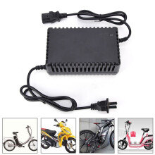36V 12AH Portable Electric Bicycle Charger – Red/Green Indicator, Lightweight 404g