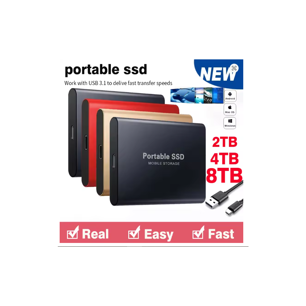Portable SSD 2TB High Speed Hard Drive 4TB External Hard Disk-image-OPC-PJ6SB9F-NEW
