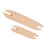 Eco-Friendly Beech Wood Weaving Shuttle for Yarn Crafts 2pcs 3