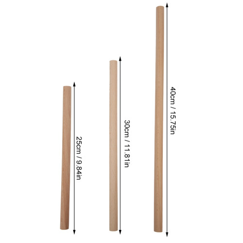 Beech Wooden Knitting Tools Set for DIY Tapestry Making - 6 Stick Set 2