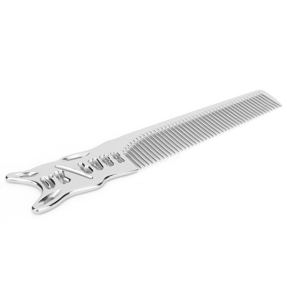 Unisex Professional Aluminum Anti-Static Haircut Comb For Barbers & Salons