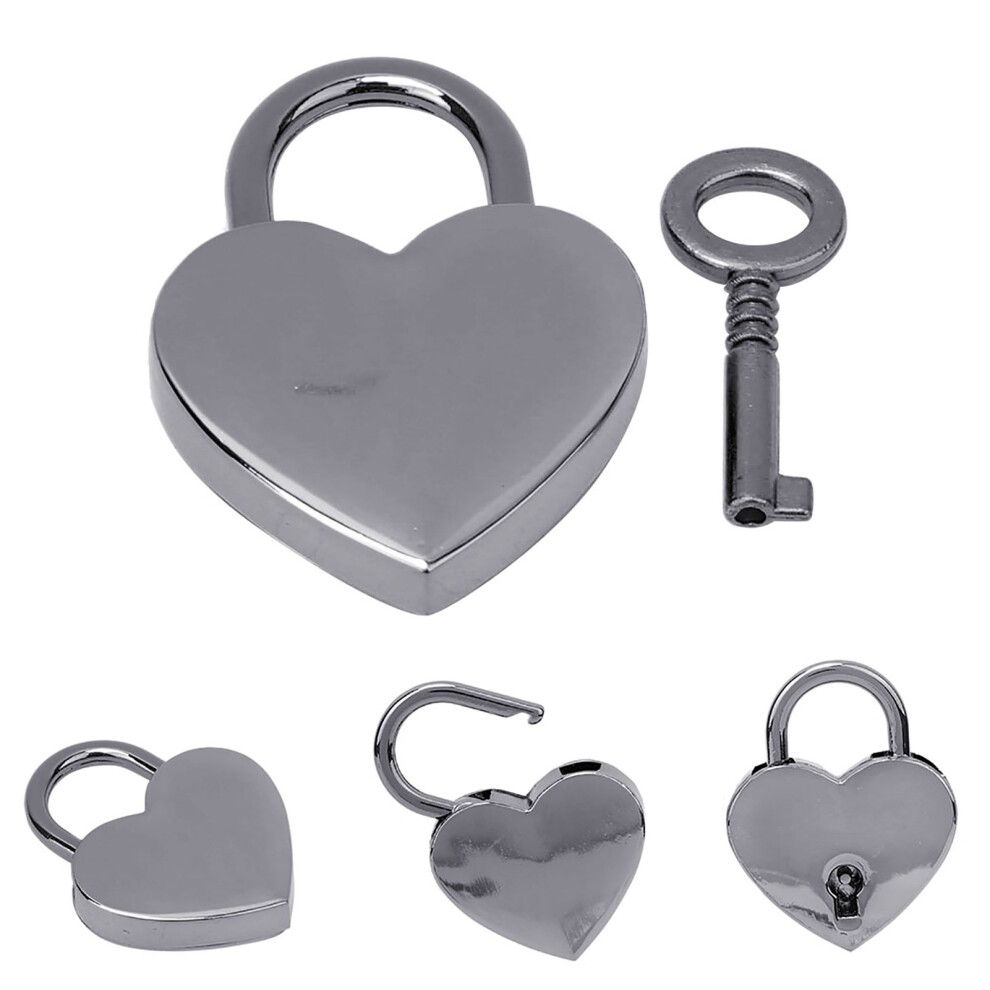 Decorative 30x39mm Black Heart Locks - Ideal for Collectors & Kids-image-OPC-PJ6RV98-NEW