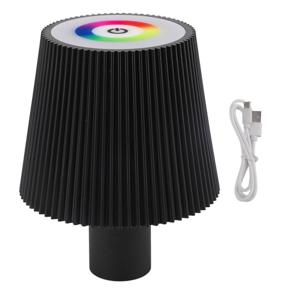 (black) Led Bottle Lamp 4000mah Ip54 Waterproof Touch Control Color Adjustable Usb Rechargeable Cordless