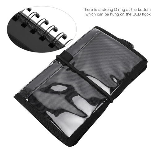 Compact Underwater Writing Pad with Replaceable Erasable Pages for Diving