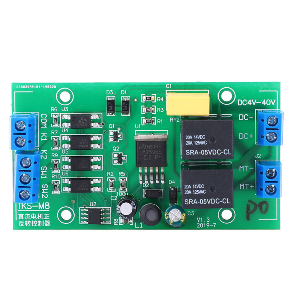 Dc6.0v-40V Motor Controller: Forward/Reverse 20A Relay Cw/Ccw 4001329972852