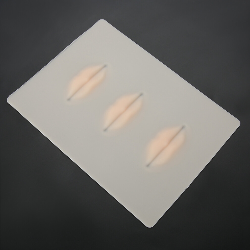 3Pcs Silicone Lip Tattoo Practice Skin Kit for Microblading & Lip Tattoo