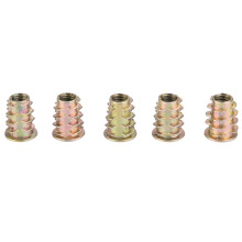50Pcs M6x15 Zinc Alloy Hex Socket Insert Nuts for Woodworker Projects