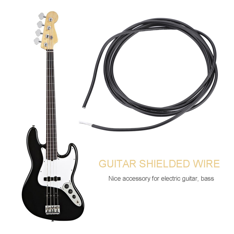 Shielded 1-Conductor Guitar Inner Wiring Cable 1M For Electric Bass & Instruments 7641329986885