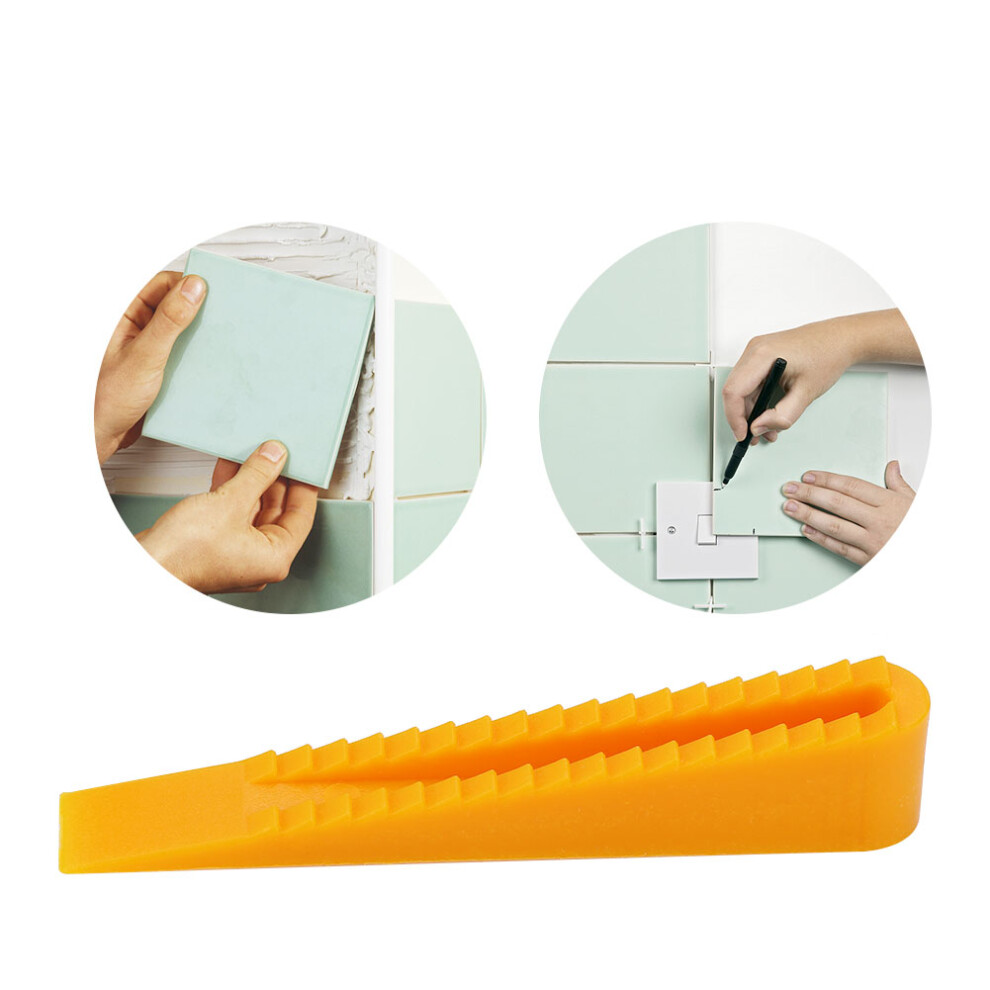 100Pcs Tile Leveling Wedges For Tiling, 8-13Mm Thickness, Yellow 5011329988417