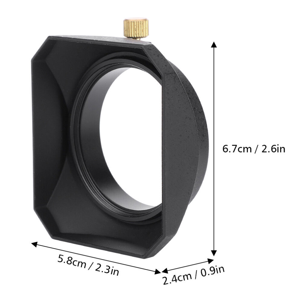 49Mm Square Lens Hood Shade For Digital Video Camcorders Black 3591329988607