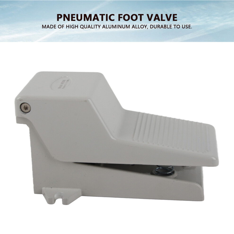 G1/4 2 Position 5 Way Pneumatic Foot Press Control Aluminum Alloy Pedal Valve 4651329989611
