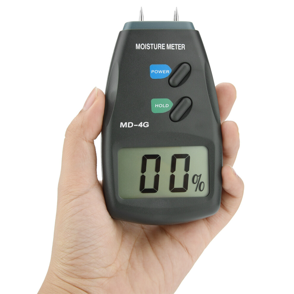 Md-4G Lcd Wood Moisture Meter 4 Pin Hygrometer For Timber 5%-40% Range 7891329990478