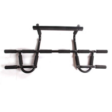 Fitness Workout Station Door Frame Upper Rod Home Exercise Multifunctional Bar Black