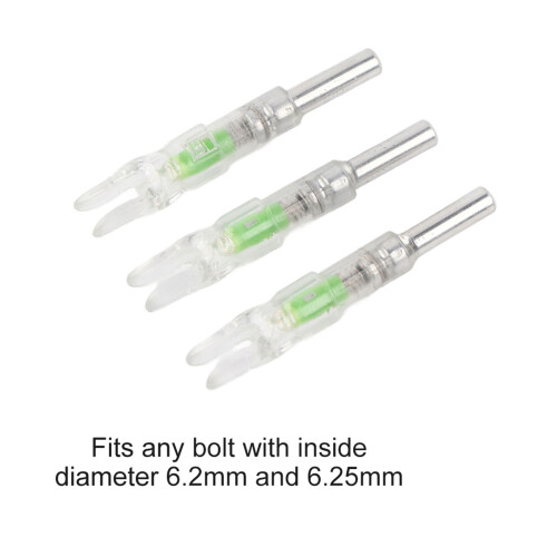 6.2mm Green LED Lighted Nock with Auto Knock for Precision Archery 2