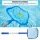 Finely Mesh Pool Leaf Skimmer with Telescopic 3*35cm Pole 12