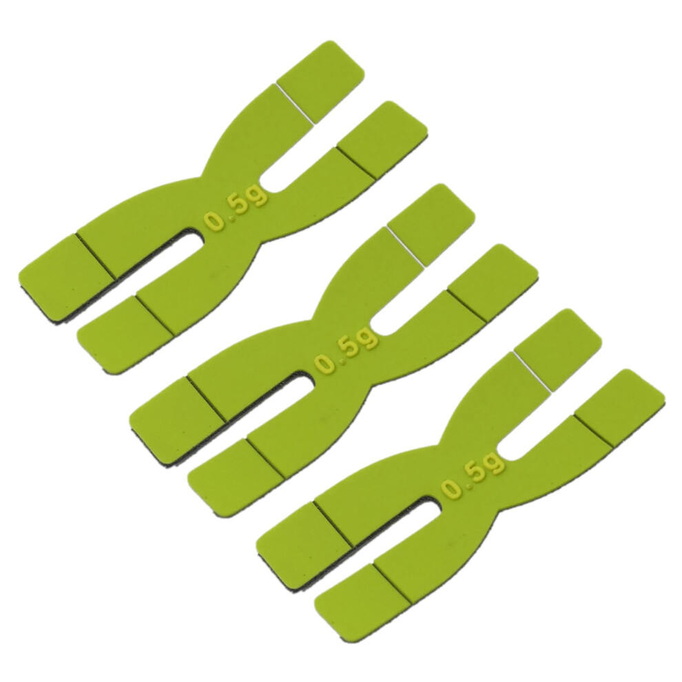 racket head tape, 3 pieces, for badminton rackets, weight in Hshape, green-image-OPC-PJ6RZJQ-NEW