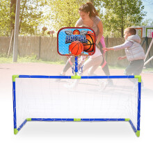Indoor Outdoor Mini Basketball Soccer Set for Kids - All-in-One Fun Kit