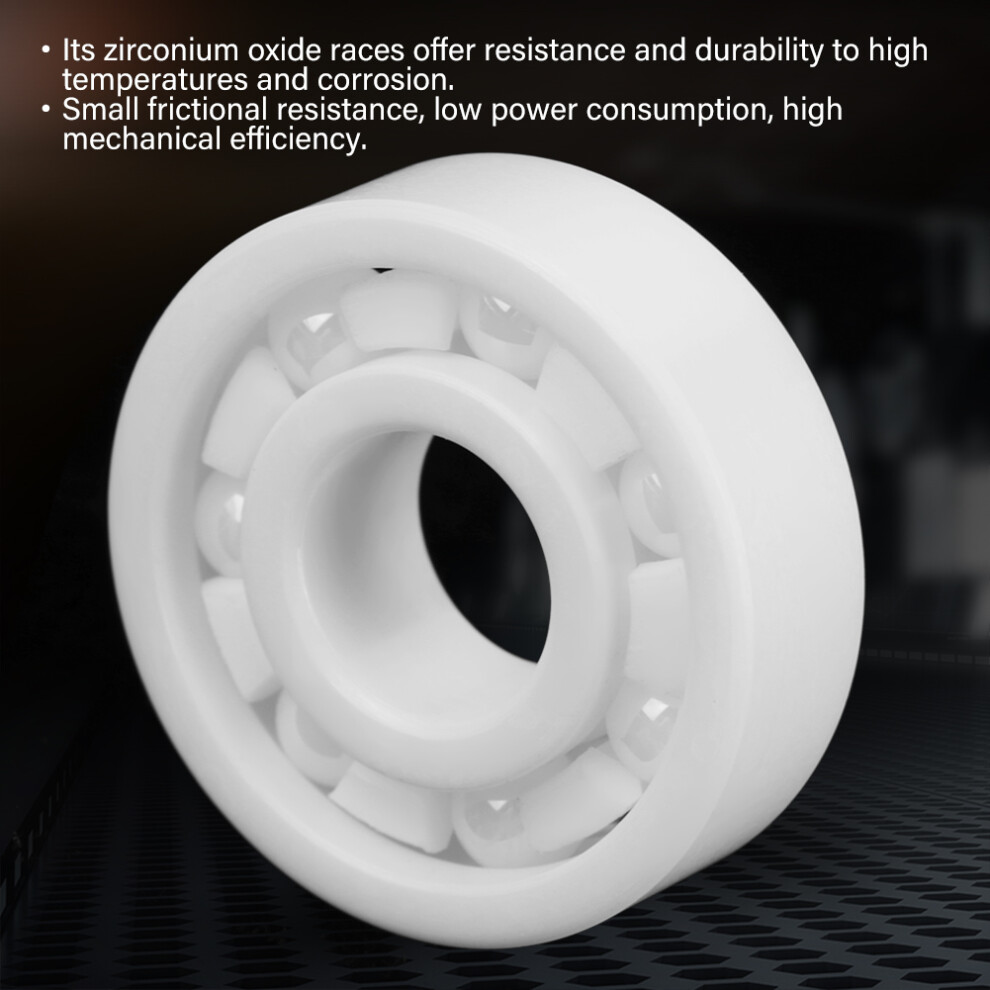 Durable 6000 Full Ceramic Zro2 Ball Bearing 10X26x8mm High Precision 9371330000291